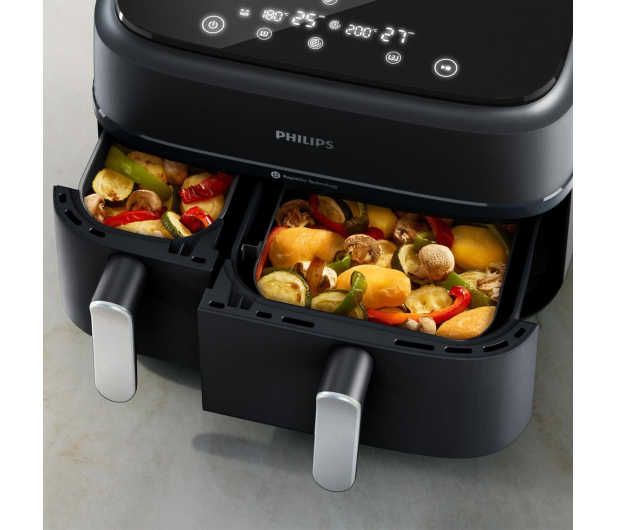 Philips Outlet Ovi NA351/00 Dual Basket Airfryer seria 3000 - 1562250 - zdjęcie 2